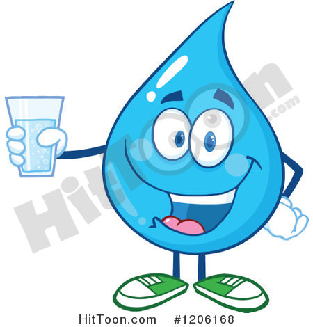 https://www.hittoon.com/450/1206168-cartoon-of-a-happy-blue-water-drop-holding-a-glass-of-water-royalty-free-vector-clipart.jpg