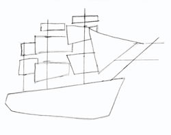 как рисовать корабль
