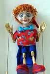 litik Тростевая кукла, 60 см., папье-маше, дас, ноги-руки деревянные, нос удлиняется.